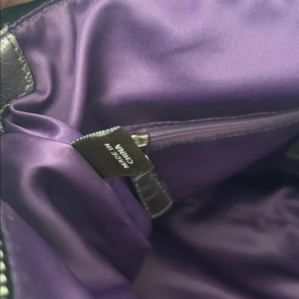 Coach Grey/Black Signature C Print Classic Poppy Travel Tote Bag Purse 🌺🌺 - Picture 11 of 16